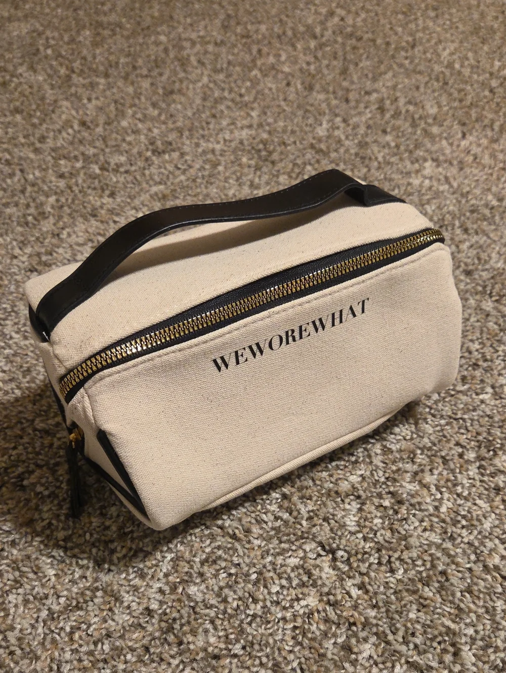 WEWOREWHAT 100% Cotton Canvas Cosmetic Bag